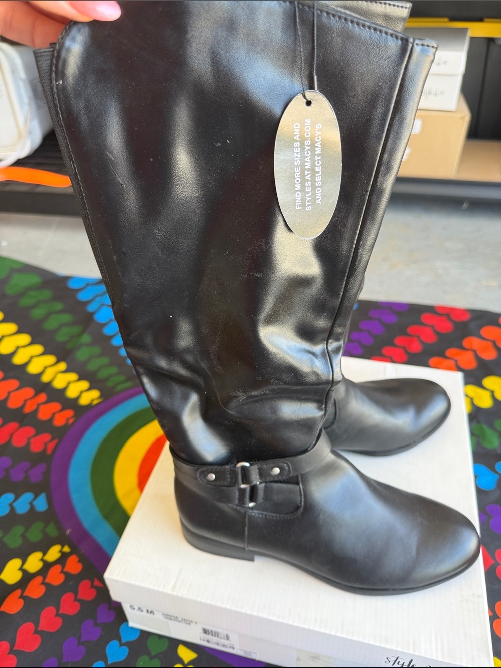 Women's Black Tall Riding Boots